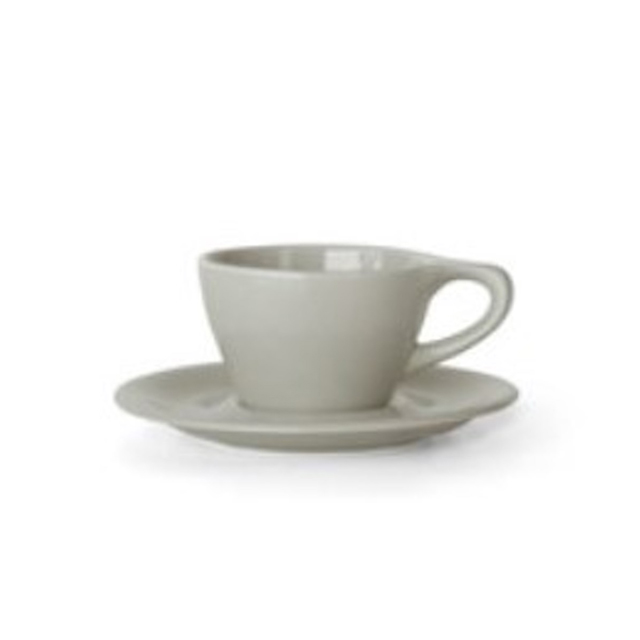 notNeutral LN Cappuccino Cup&Saucer Light Gray<br>
(ｶﾌﾟﾁｰﾉ用ｶｯﾌﾟ&ｿｰｻｰ)6oz 6set