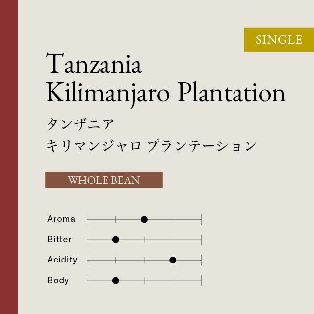 タンザニア キリマンジャロ プランテーション 豆 300G