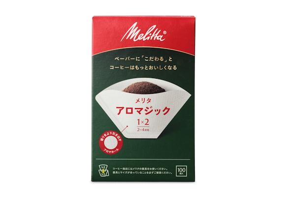 メリタ　アロマジック１×２　ホワイト<br>１００枚