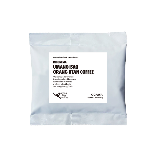 AeroPress用　UMANG ISAQ ORANG UTAN COFFEE 粉 17G＜24袋単位＞