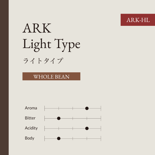 ARK  ホットコーヒー  ライトタイプ  豆  500G