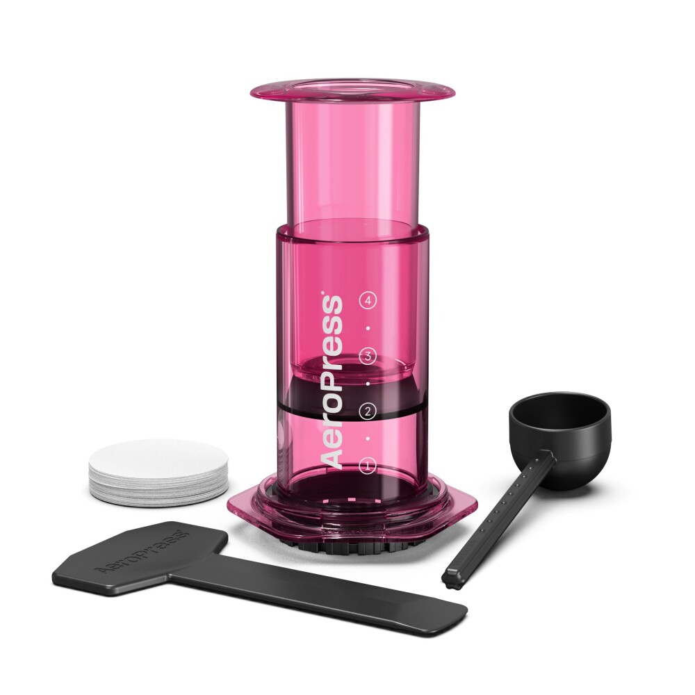AeroPress Clear Colors Coffee Maker-Pink